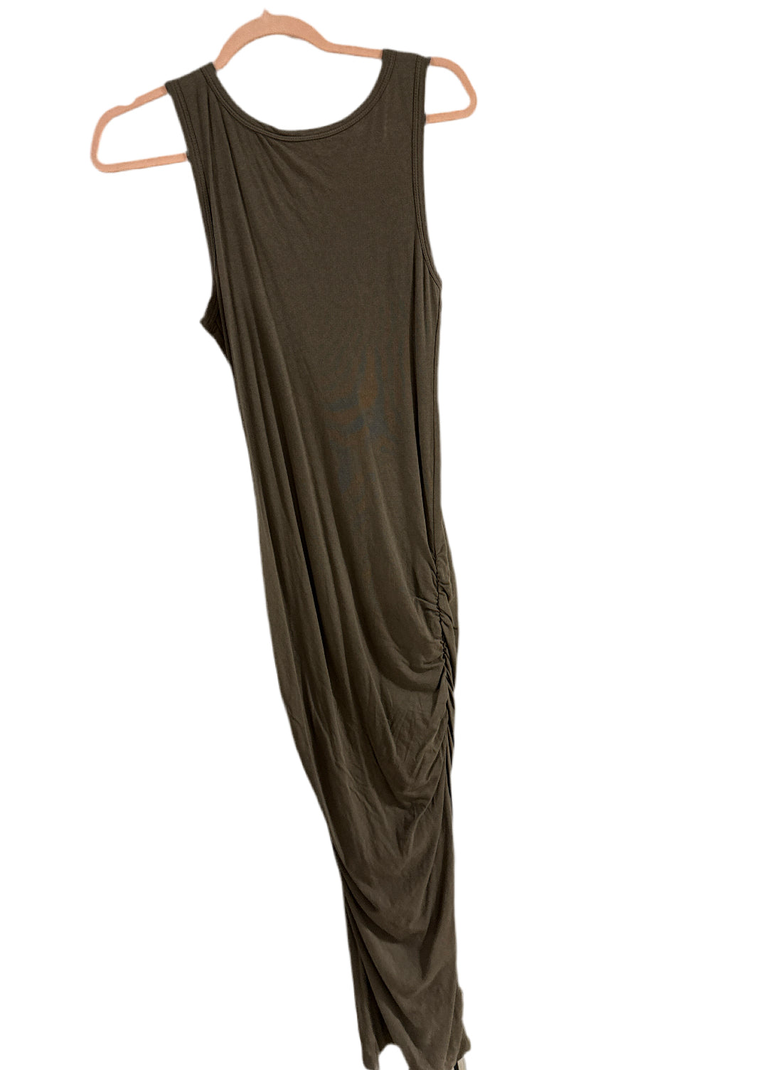 SOLD: James Perse green ruched maxi dress NWT (1; retails for $195)