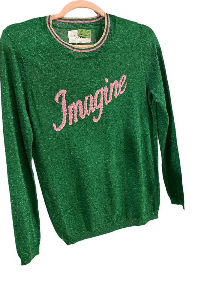 SOLD: Ba&sh green sparkly imagine sweater (s; retail $165)