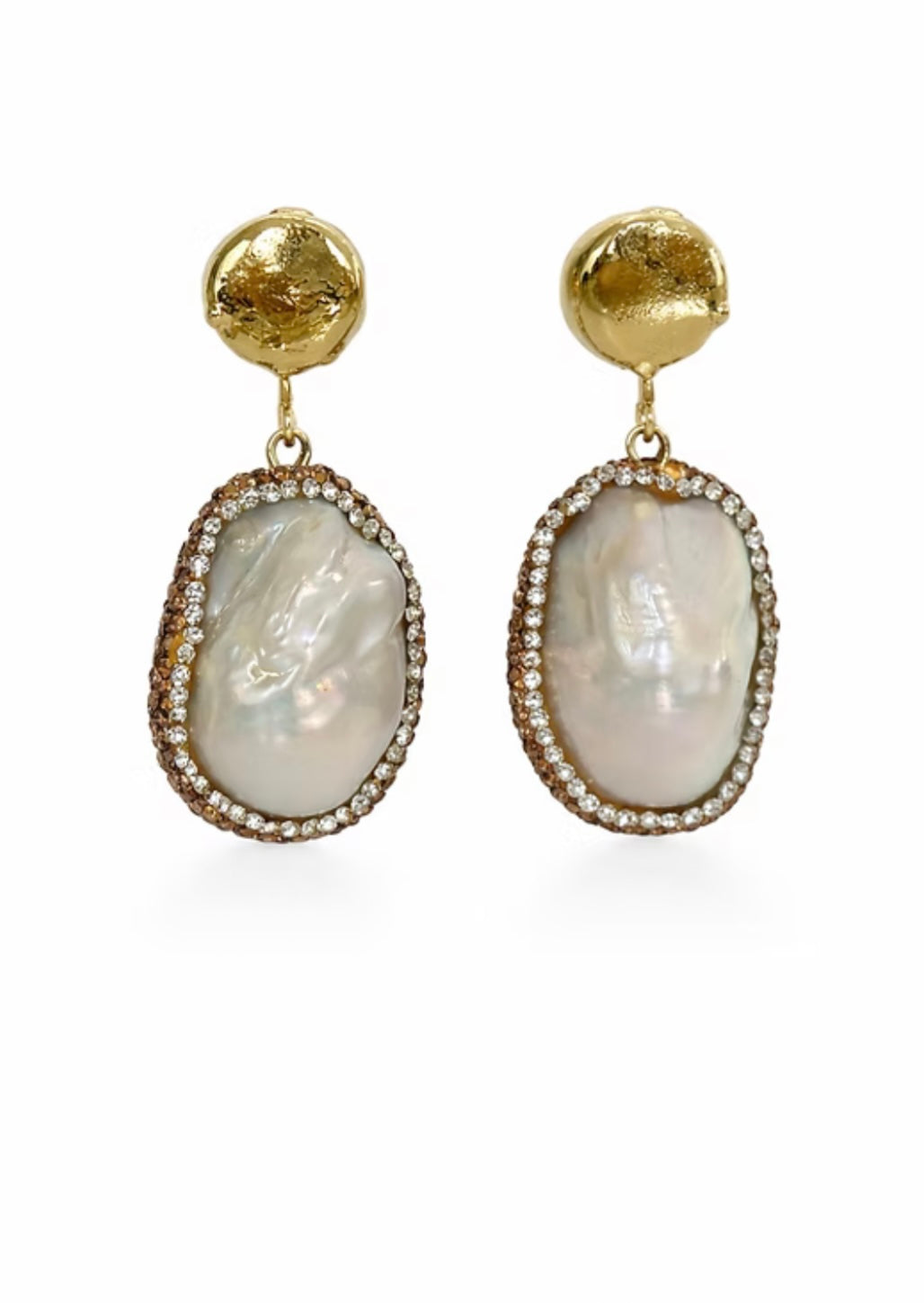 Easton Elle oasis pearl bling earrings
