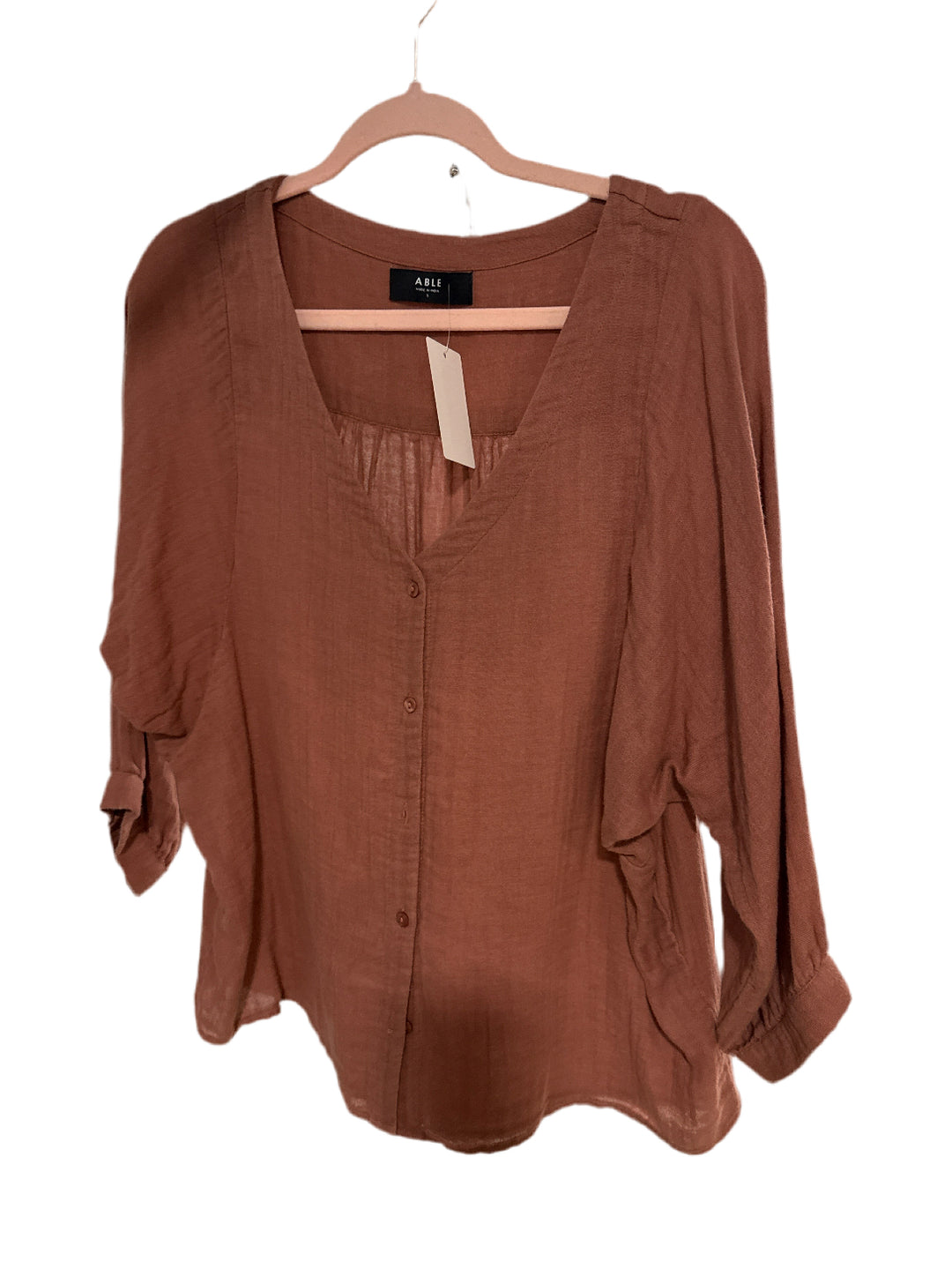 SOLD: Able sienna button up (s)