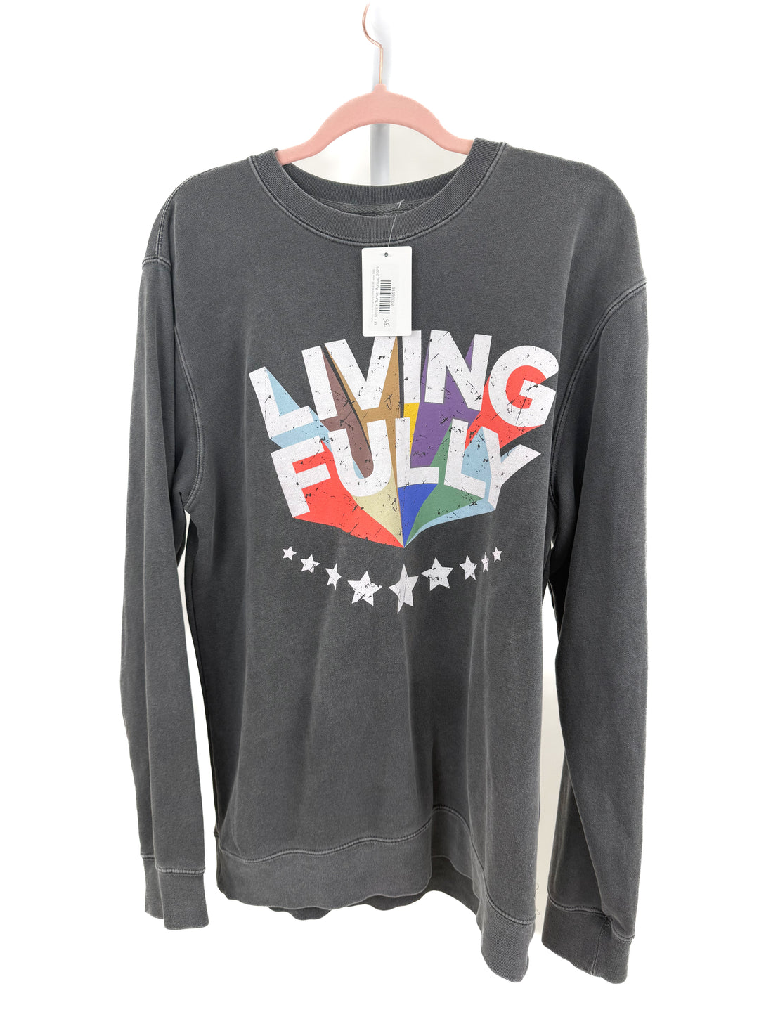 mallory ervin living fully crewneck (M; retail $80)