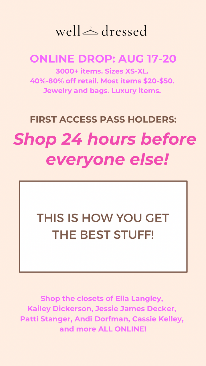 *August Online Celeb/Influencer Drop (starts August 17th)*