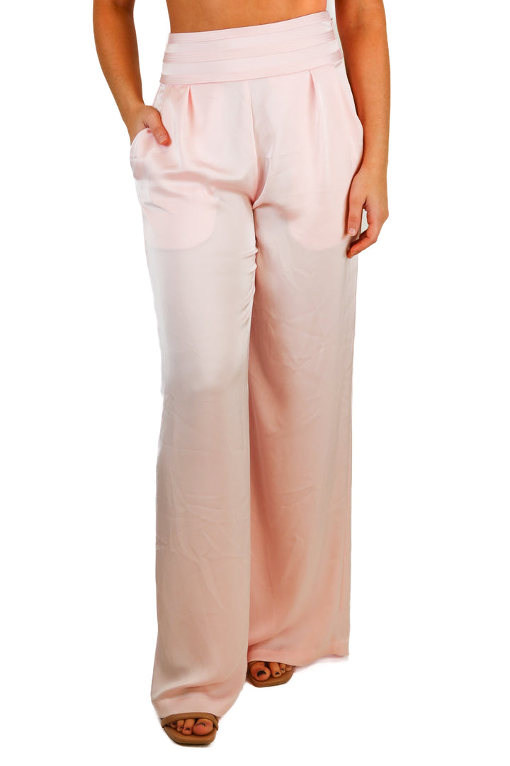 Ramy Brook light pink satin pant (2; retail $295)