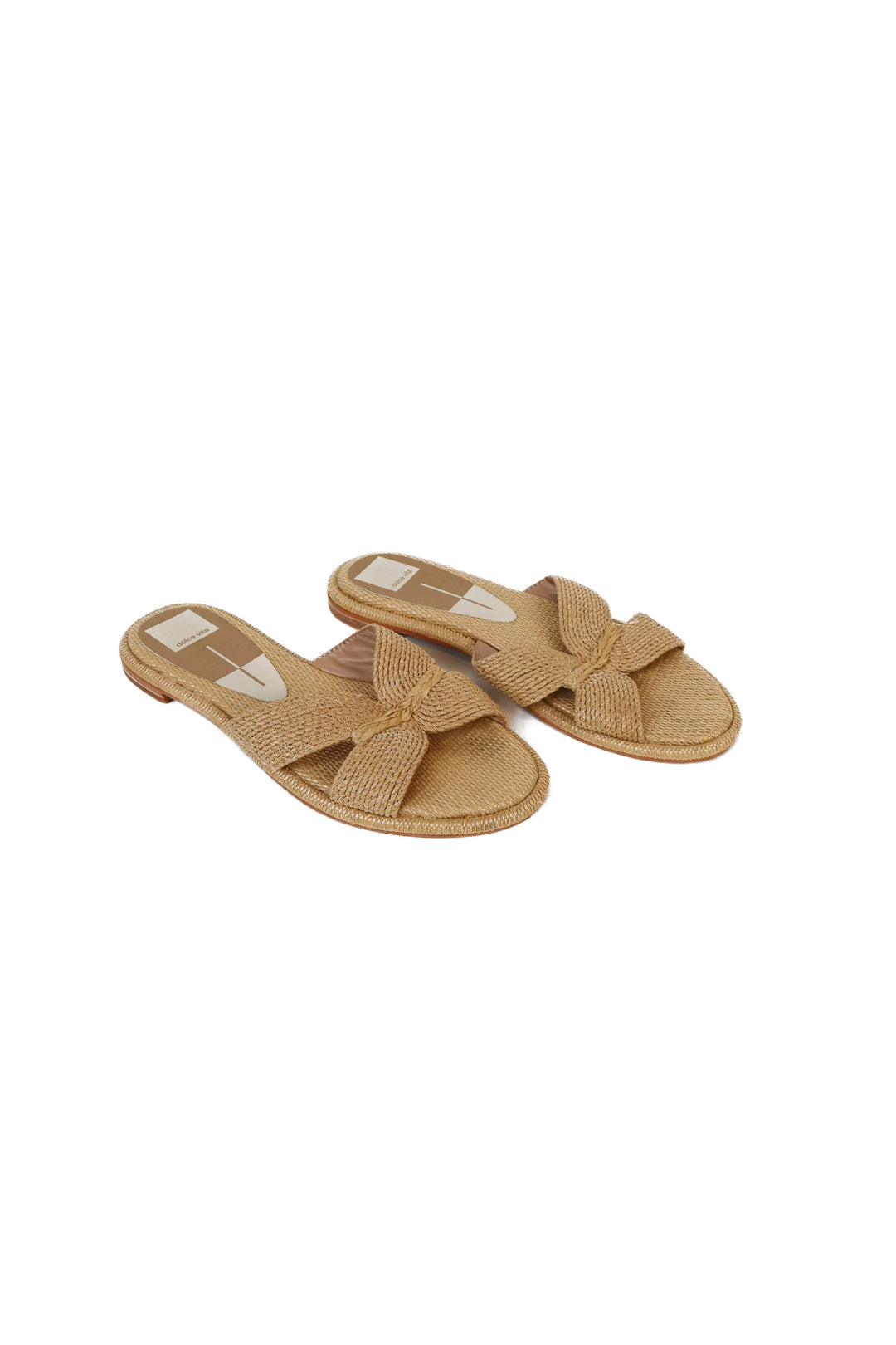 Dolce Vita Tan Raffia Sandals (8.5)