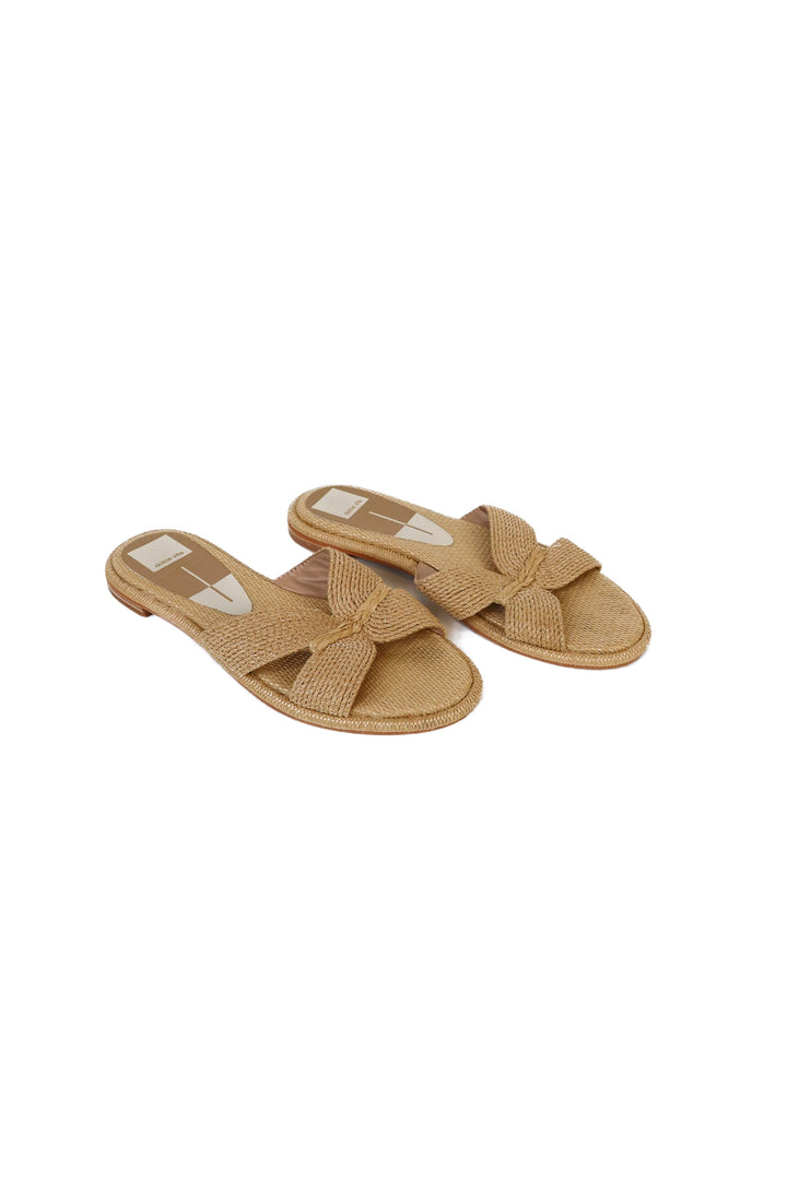 Dolce Vita Tan Raffia Sandals (8.5)