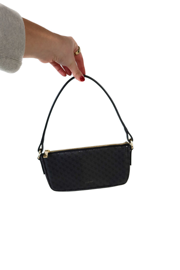 Anine Bing Black Monogram Mini Bag