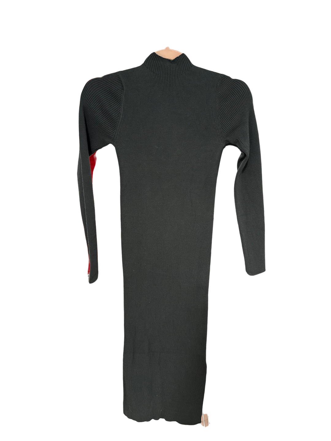 Vici Forest Green Ribbed Knit Midi Dress (S)