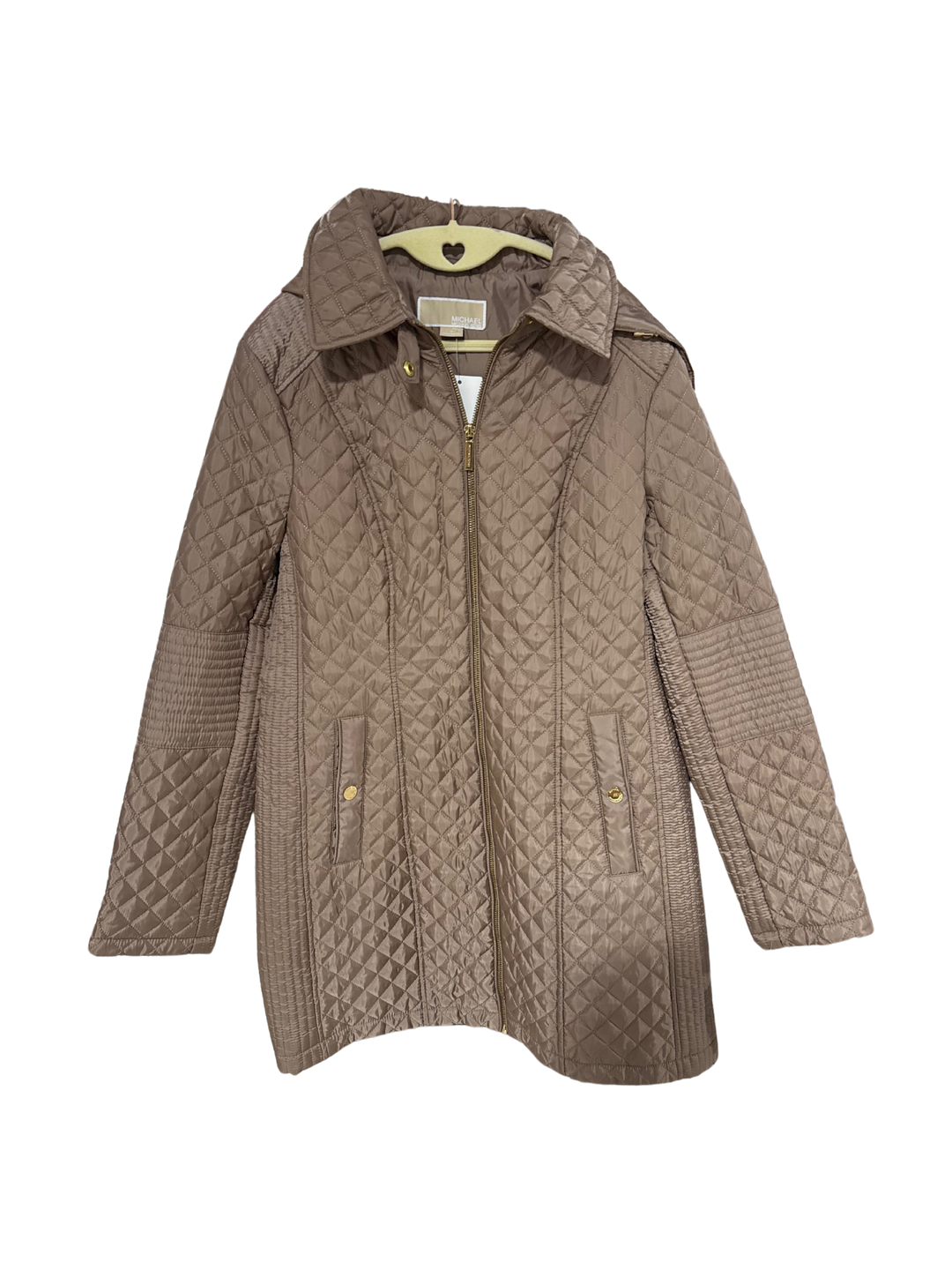 Michael Michael Kors Taupe Quilted Coat (M; retail $295)