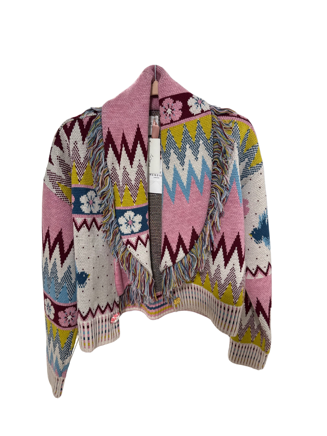 SOLD: Hayley Menzies Fringe Collar Bomber Cardigan NWT (S; retail $500)