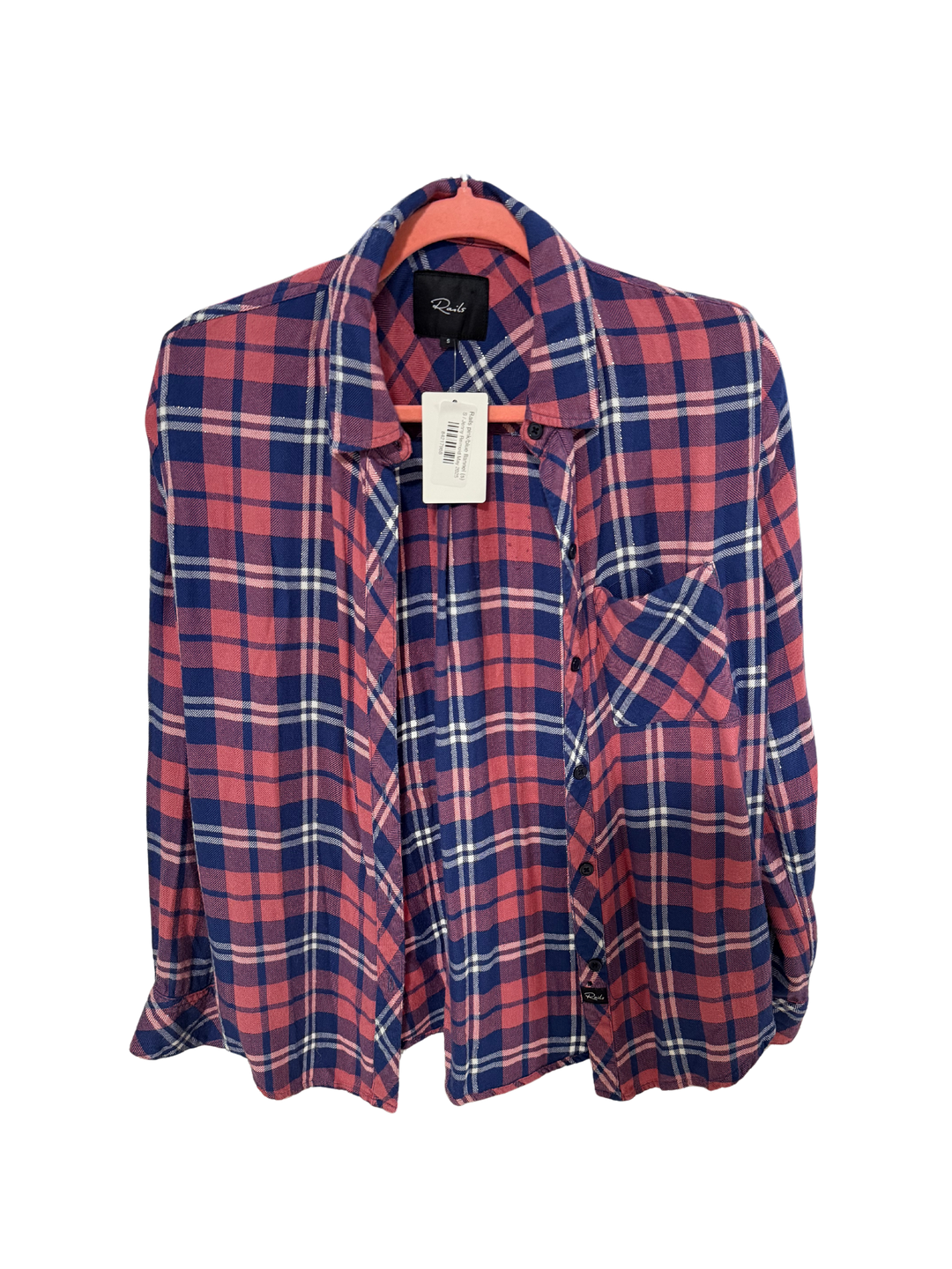 SOLD: Rails pink/blue flannel (s; retail $188)