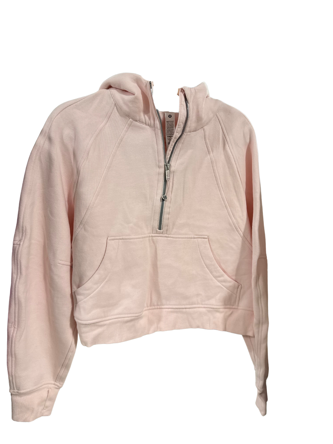SOLD: Lululemon pink half zip pullover (M/L; retail $118)