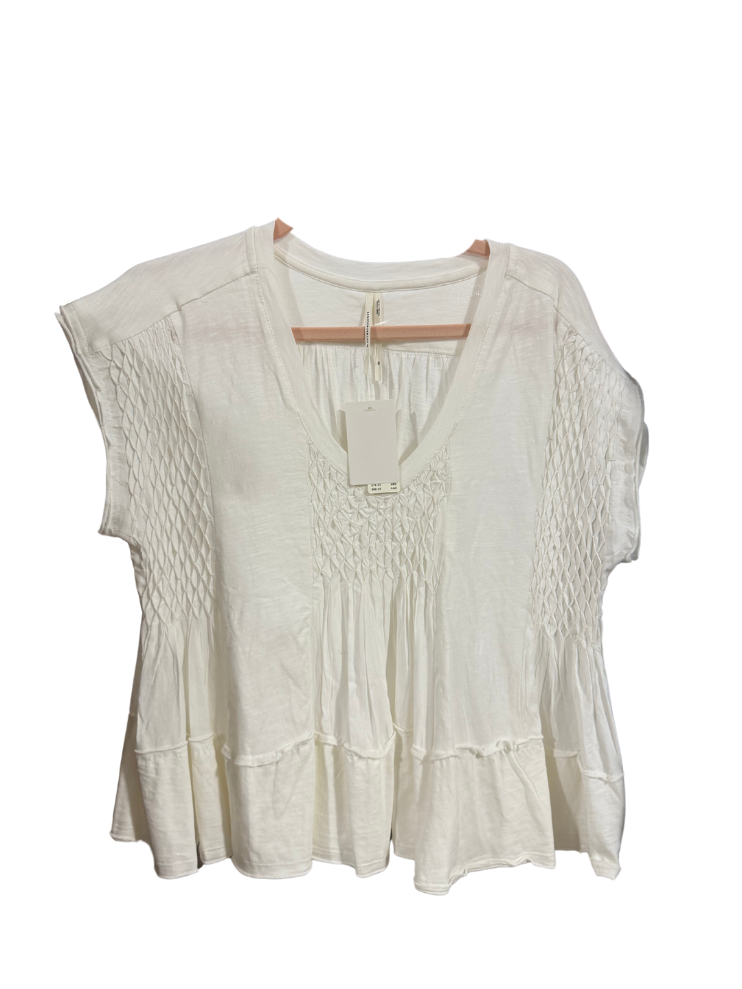 SOLD: Free People White Top NWT (XS; retail $78)