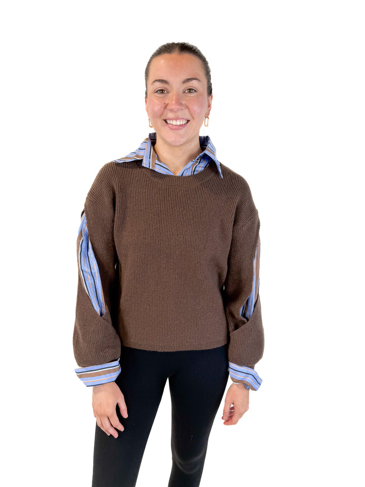Commense 2 in 1 cutout sweater NWT (S; retails for $65)