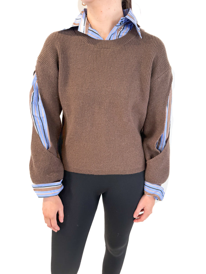 Commense 2 in 1 cutout sweater NWT (S; retails for $65)