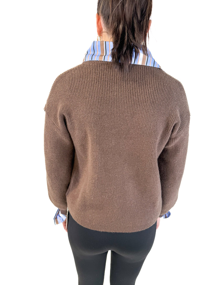 Commense 2 in 1 cutout sweater NWT (S; retails for $65)