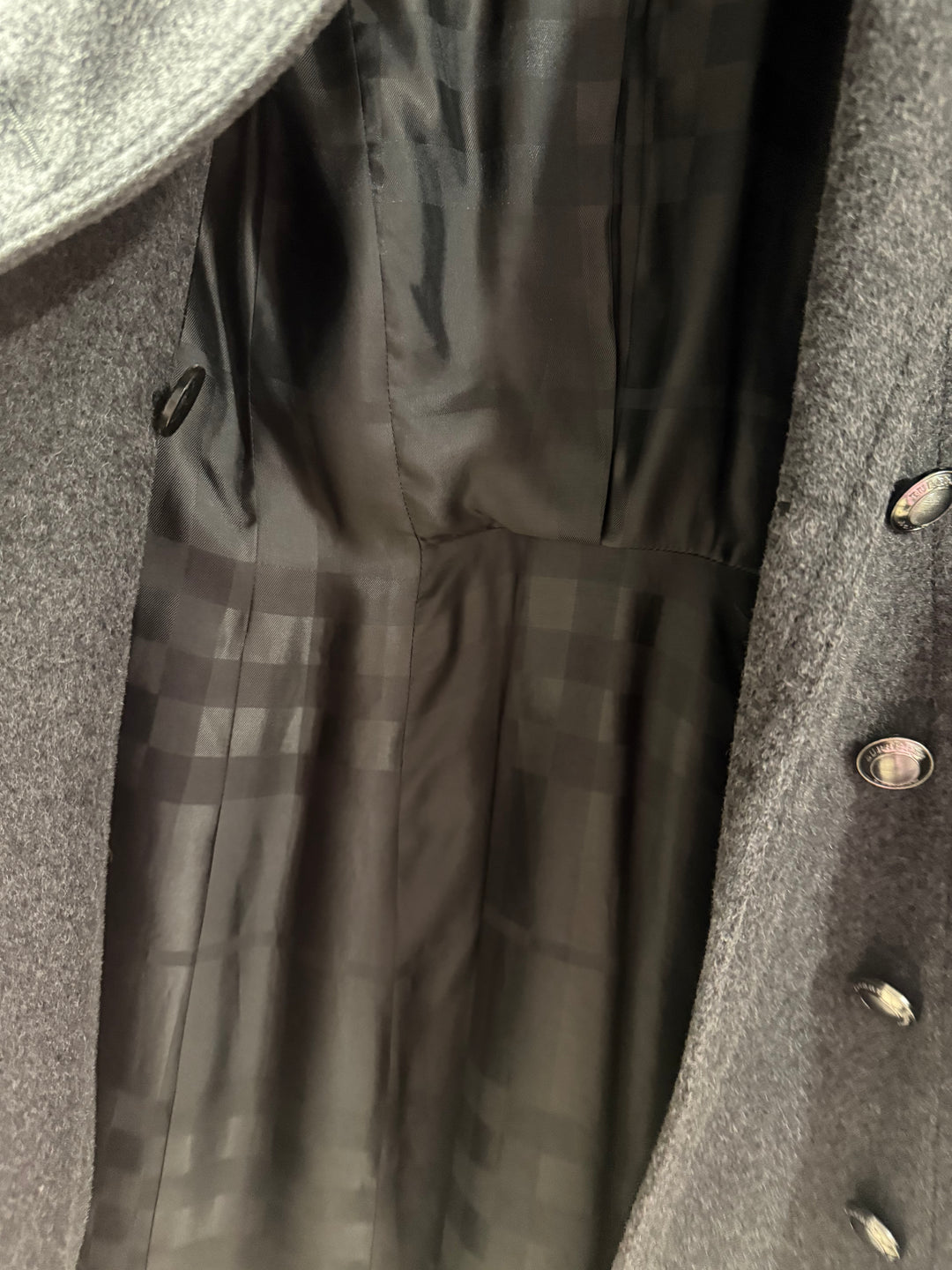 Burberry Wool Coat With Leather Trim (4; retail $3,000+)*