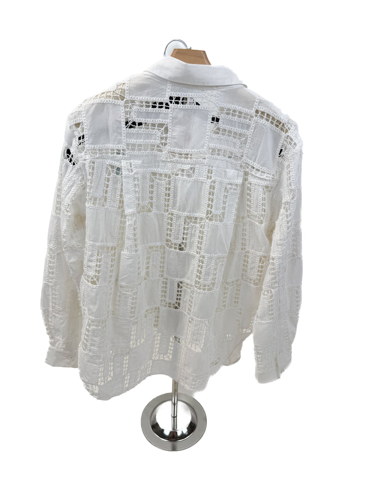 heartloom white crochet set NWT (m)