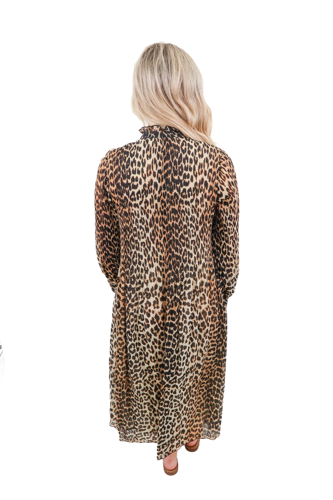 Ganni leopard dress (S; retail $395)
