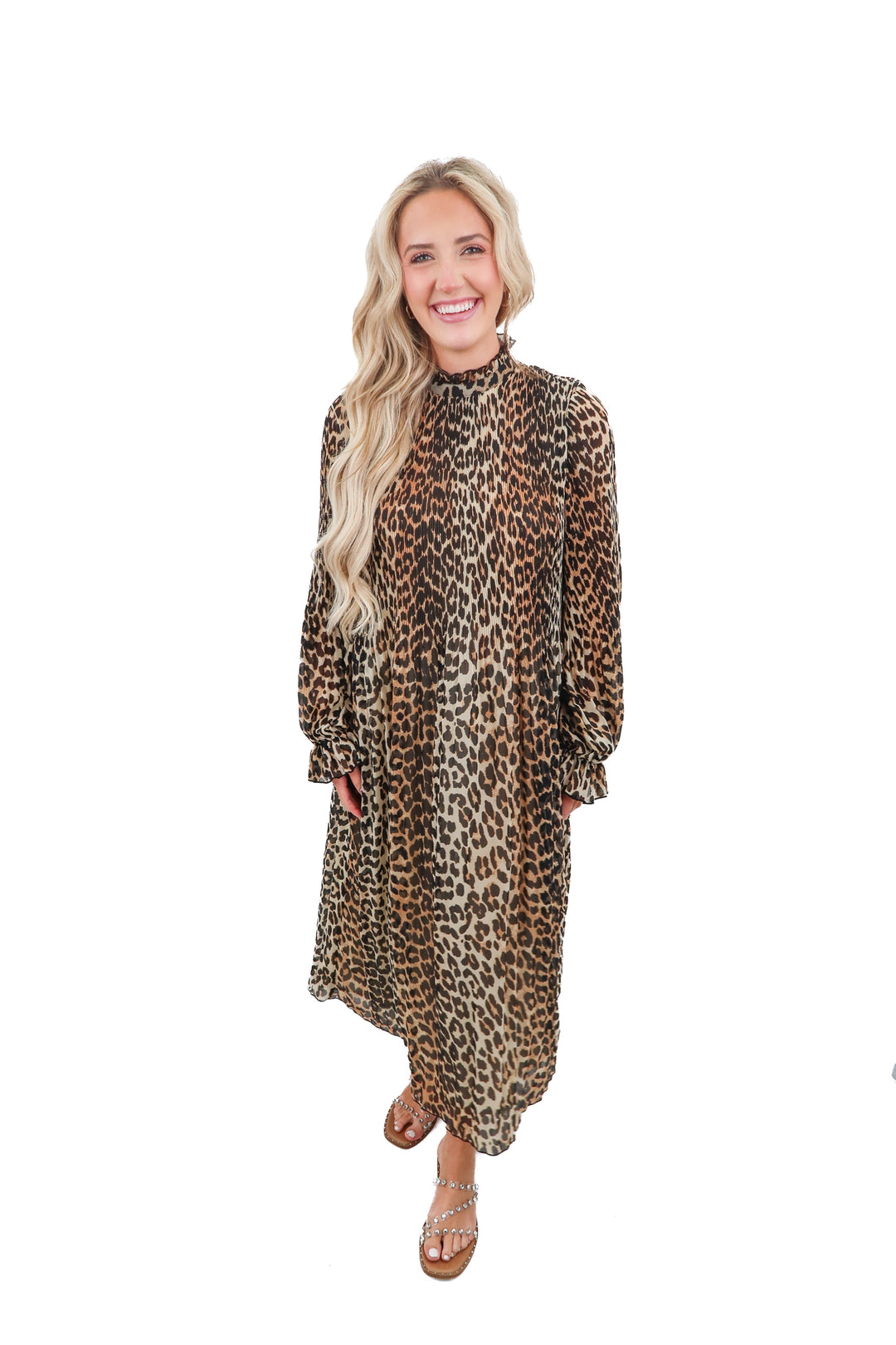 Ganni leopard dress (S; retail $395)