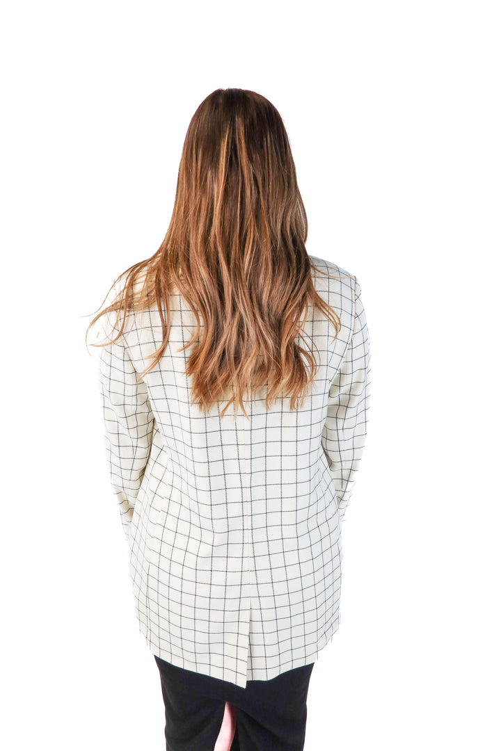 scotch & soda checkered blazer (L)
