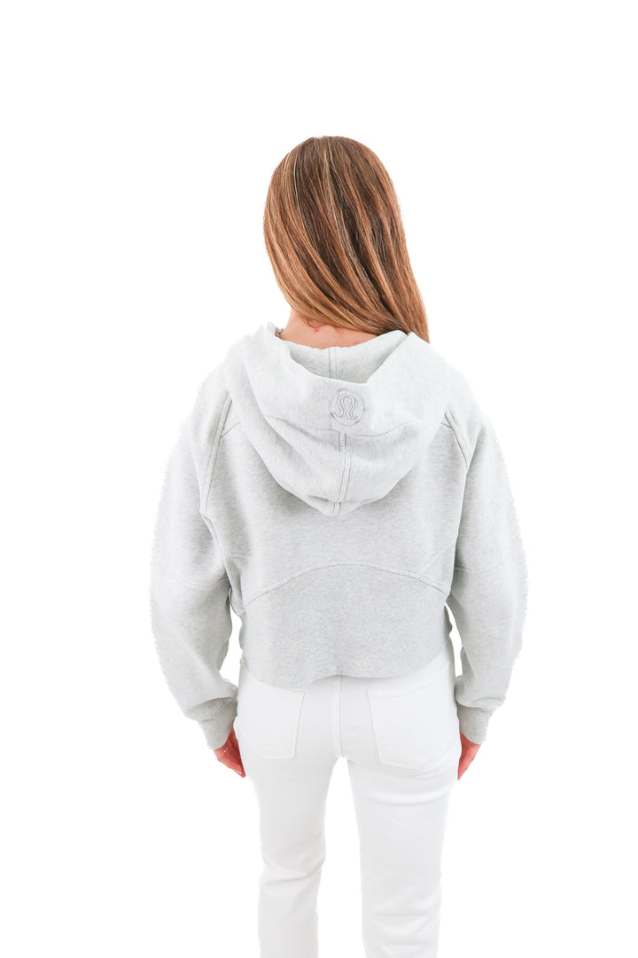 lululemon grey 1/2 zip scuba jacket (xs/s)