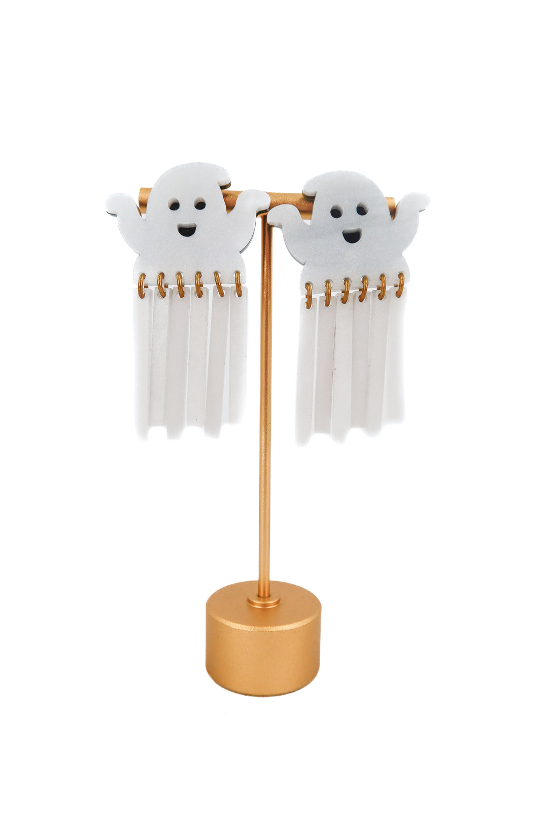 ghost resin earrings