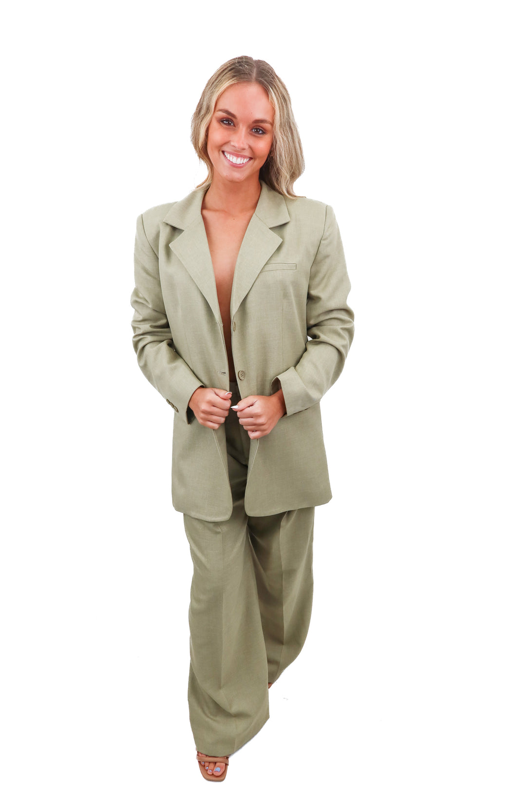 De Rococo green blazer set (2)
