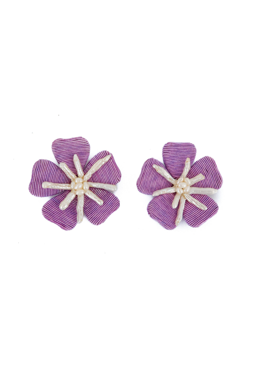 tuckernuck lilac fleur earrings (retail $88)
