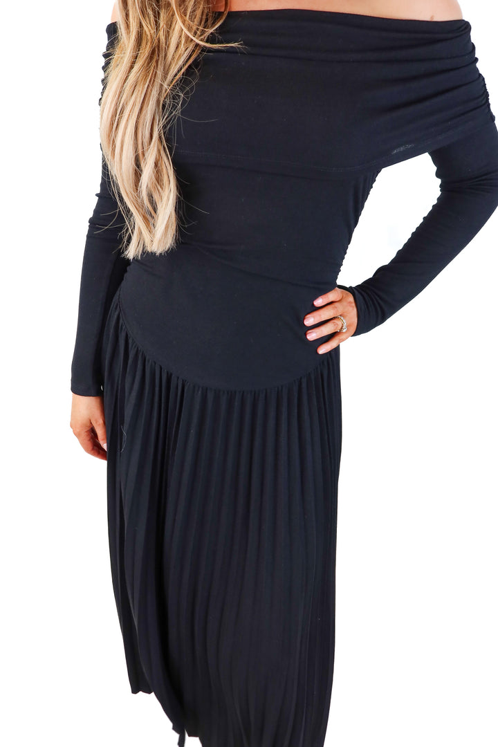 lioness black maxi dress NWT (M; retail $109)