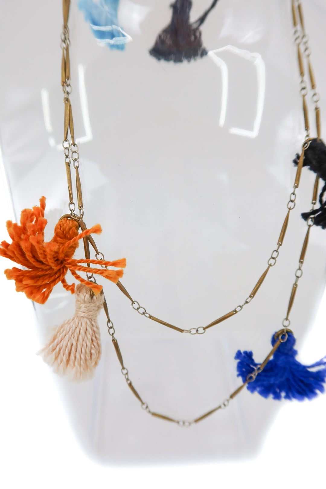 Tassle gold necklace