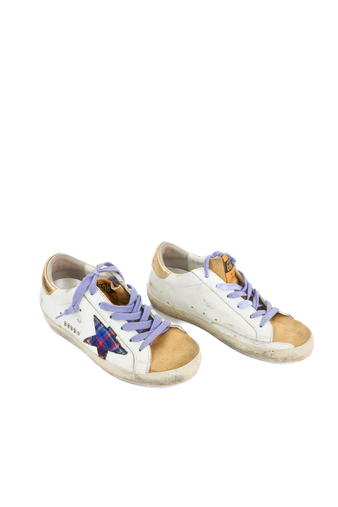 Golden Goose super-star plaid star sneakers (36; retail $730)