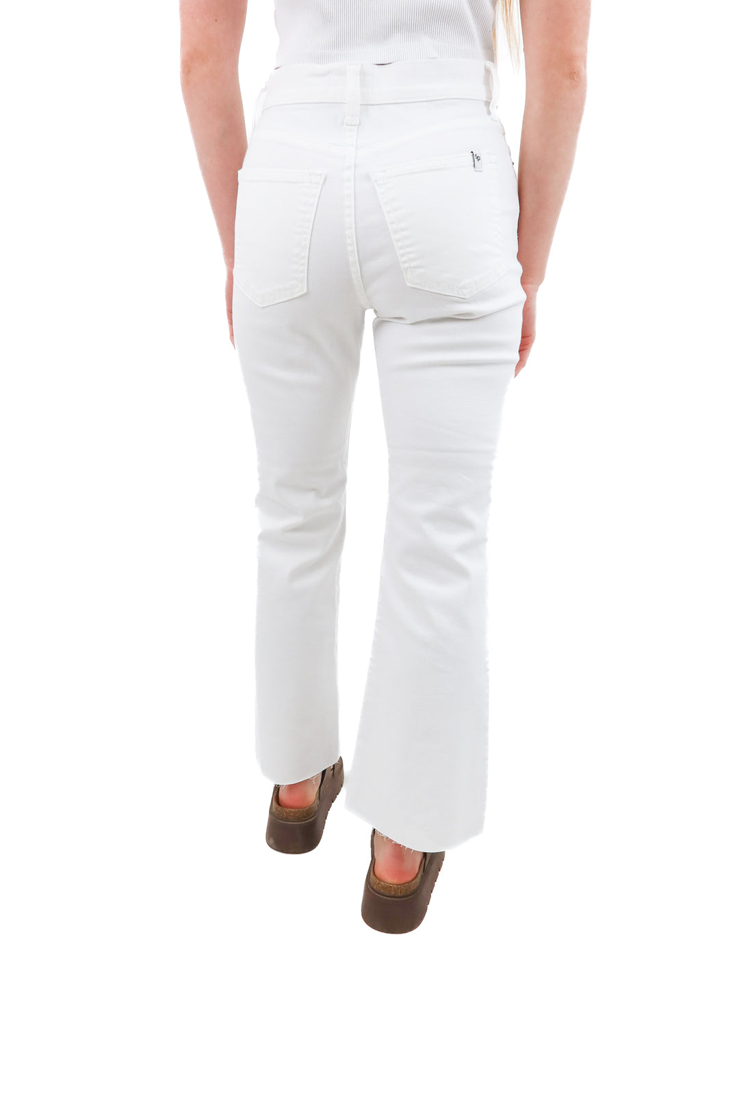 sneak peek white wide leg raw hem jeans (25)