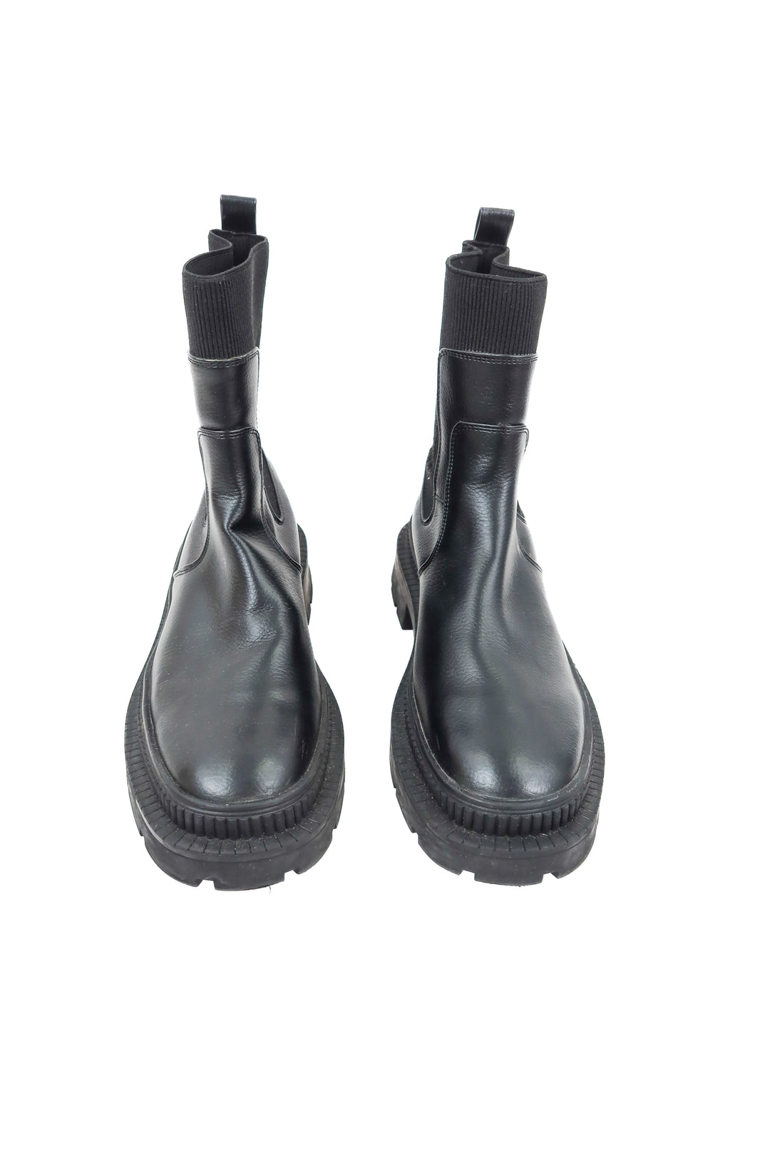 Mango black combat boots (41/ US10-11)
