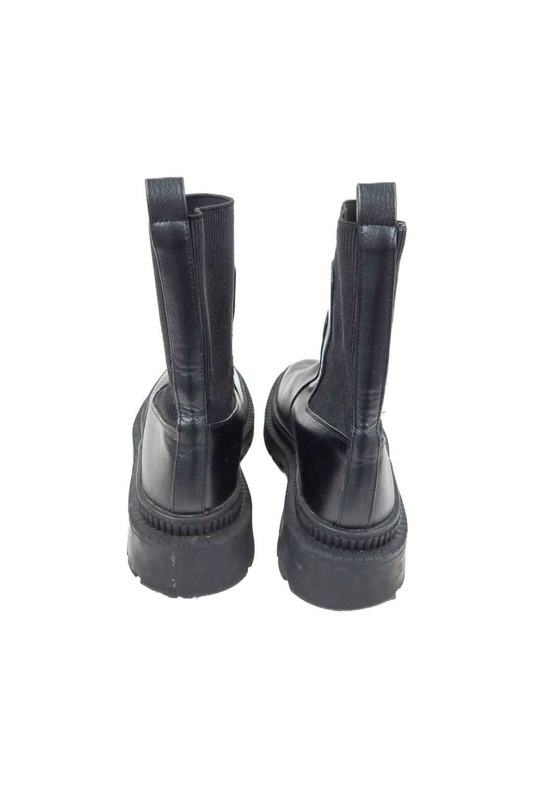 Mango black combat boots (41/ US10-11)