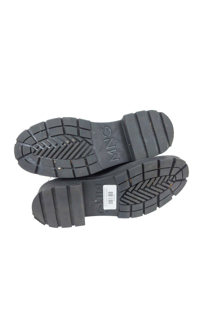 Mango black combat boots (41/ US10-11)