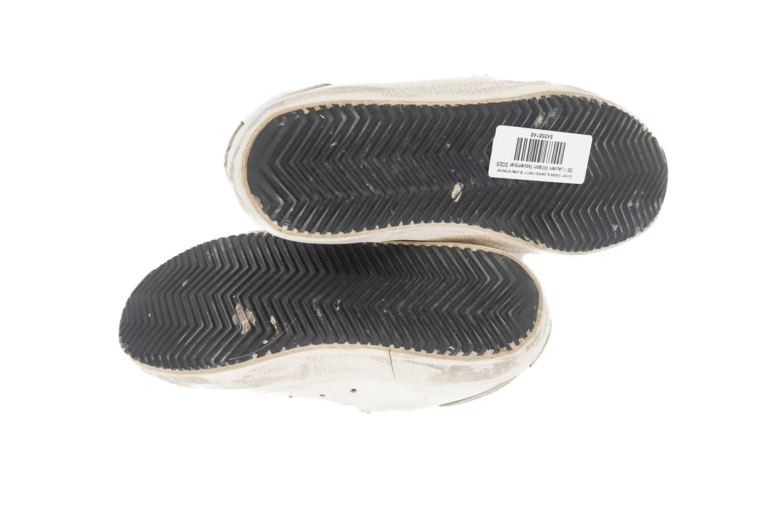 Golden Goose super-star rainbow glitter sneakers (36; retail $730)