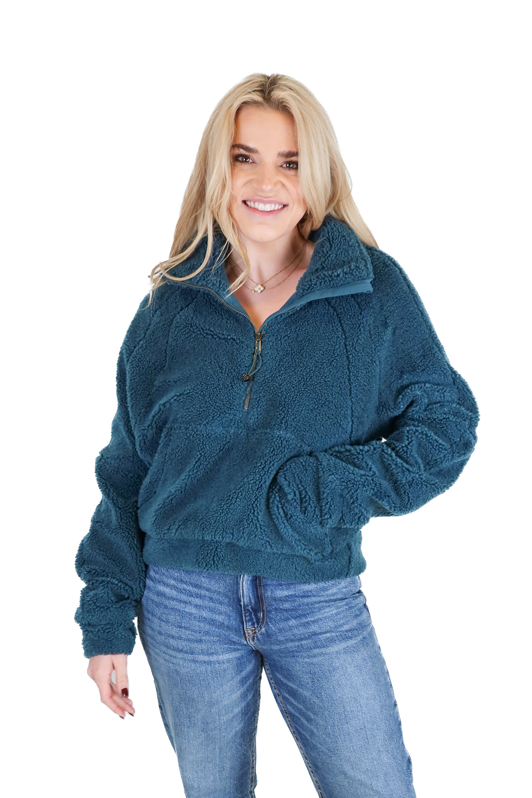 Lululemon Dark Green Teddy Pullover (M/L; retail $118)
