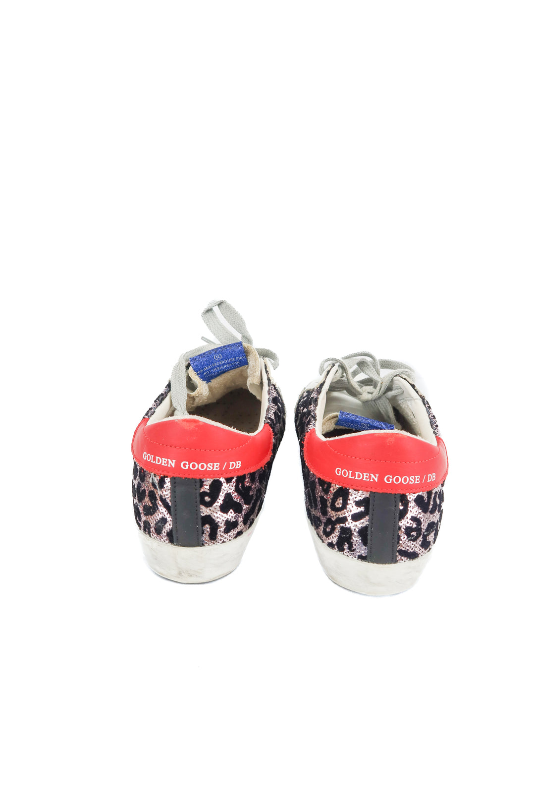 Golden Goose superstar glitter leopard sneakers (36; retail $730)