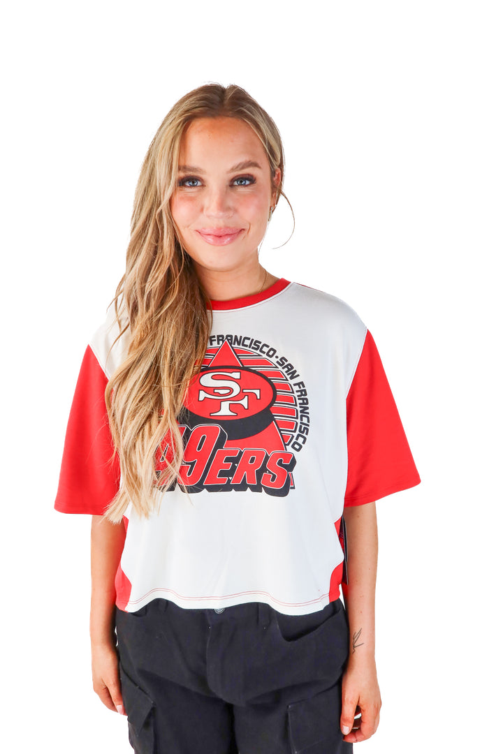 AUCTION junk food clothing red/white 49ers tee (XL) GAMEDAY- ends 5/20 at 8pm CT