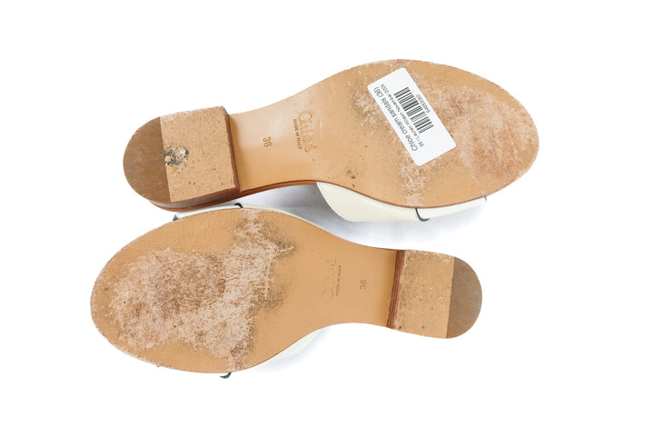 Chloe cream sandals (36)