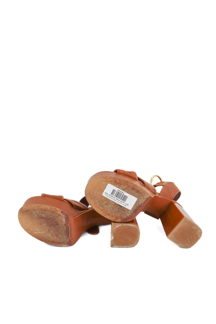 See By Chloe brown leather heels (36.5)
