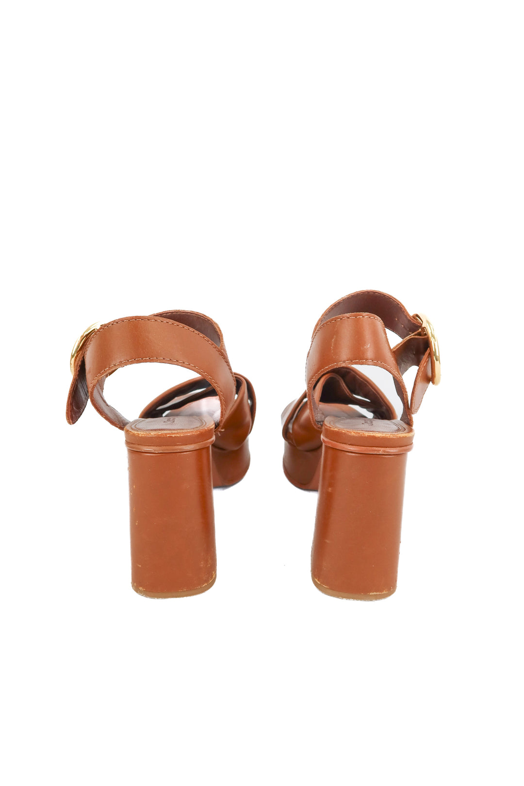 See By Chloe brown leather heels (36.5)