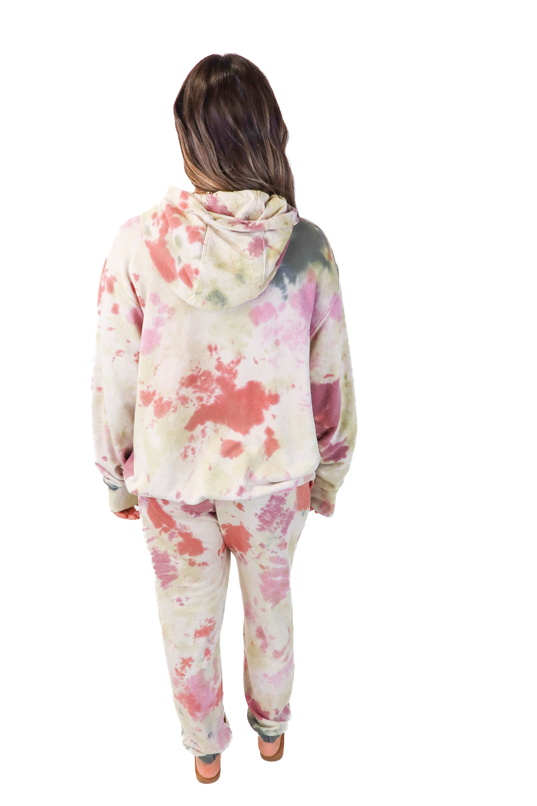 nike colorful tie dye lounge set (XL; retail $145)