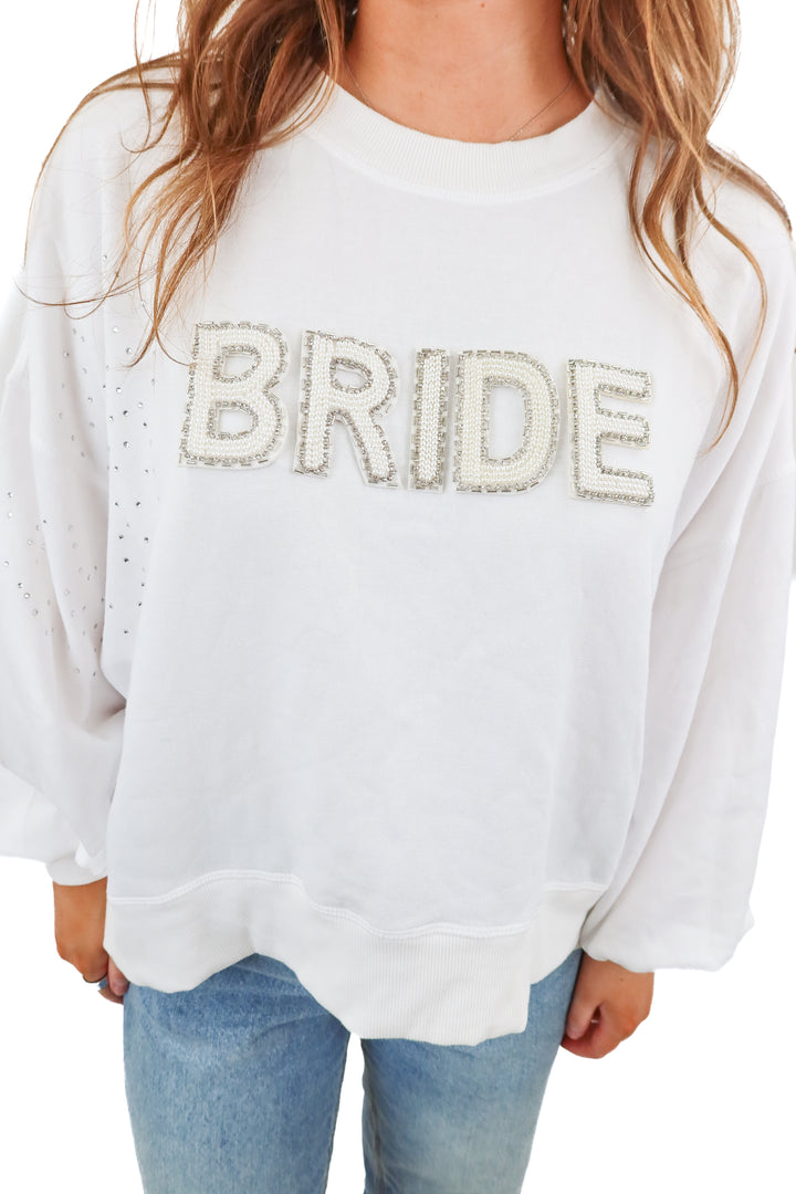 judith march bride rhinestone crewneck (s; retail $150)