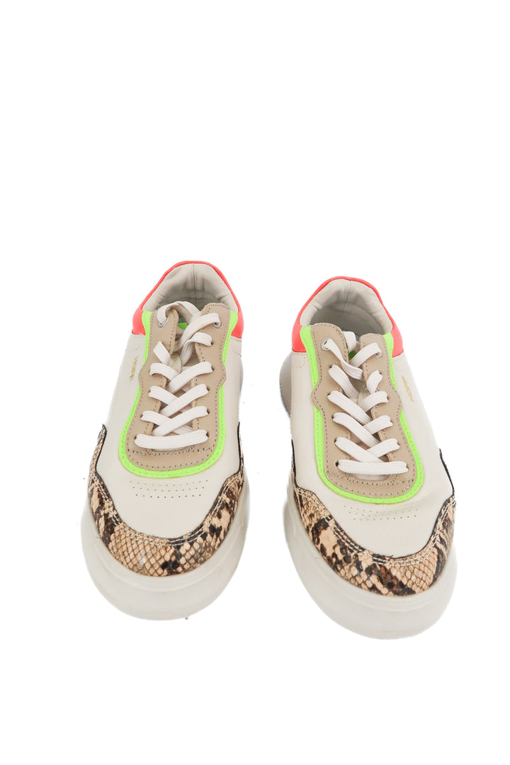 Hoff Rhine neon and snakeskin sneakers (37; retail $160)