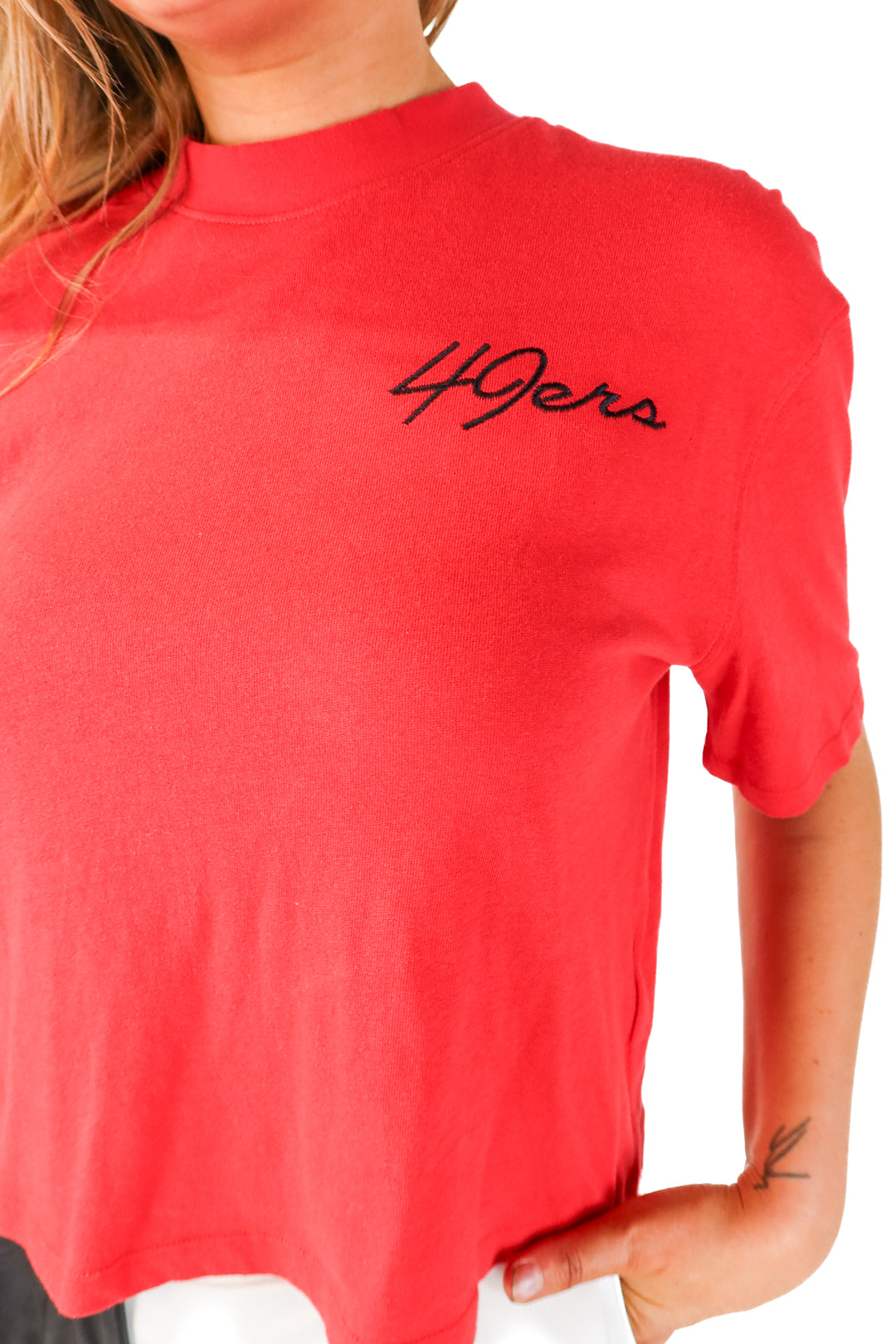 SOLD junk food clothing red simple 49ers tee (m) GAMEDAY