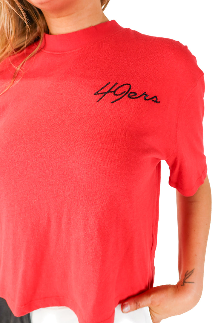 SOLD junk food clothing red simple 49ers tee (m) GAMEDAY