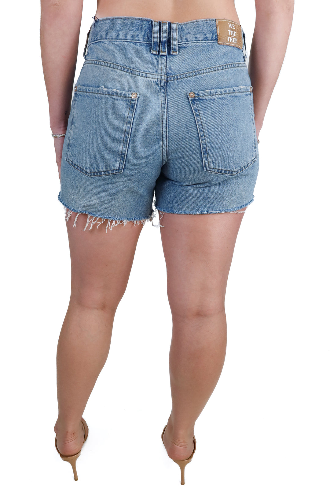 We the Free Medium Wash Denim Shorts (27)