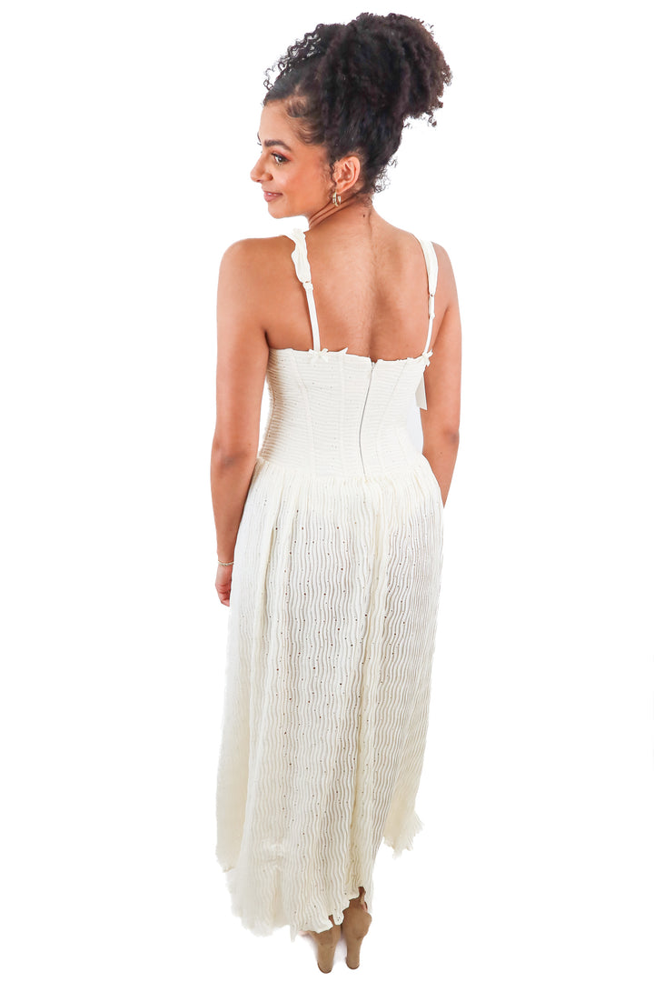 for love and lemons ivory eyelet maxi dress NWT (s; retail $329)