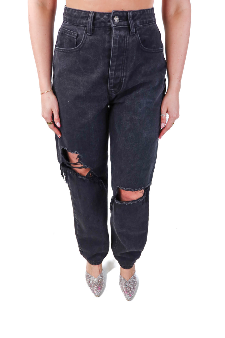 pretty little thing black boyfriend jeans (6)